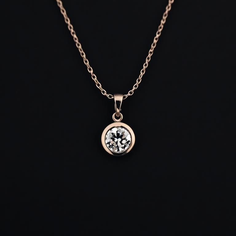 Diamond Solitaire Pendant, 0.25ct