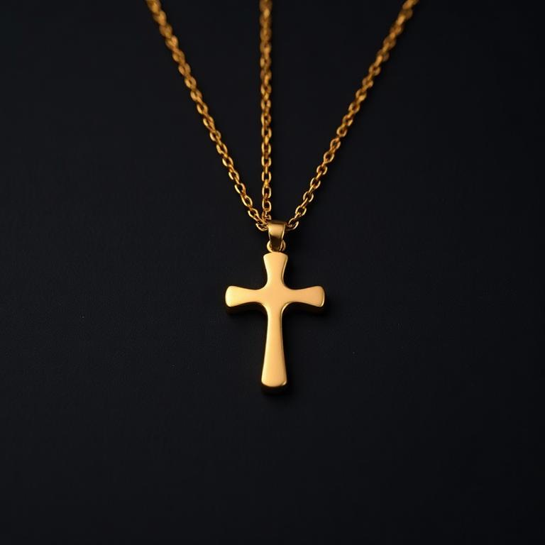 Cross Pendant, 14k Yellow Gold