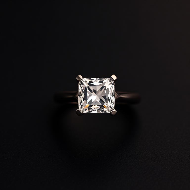 0.75ct Princess Cut Solitaire