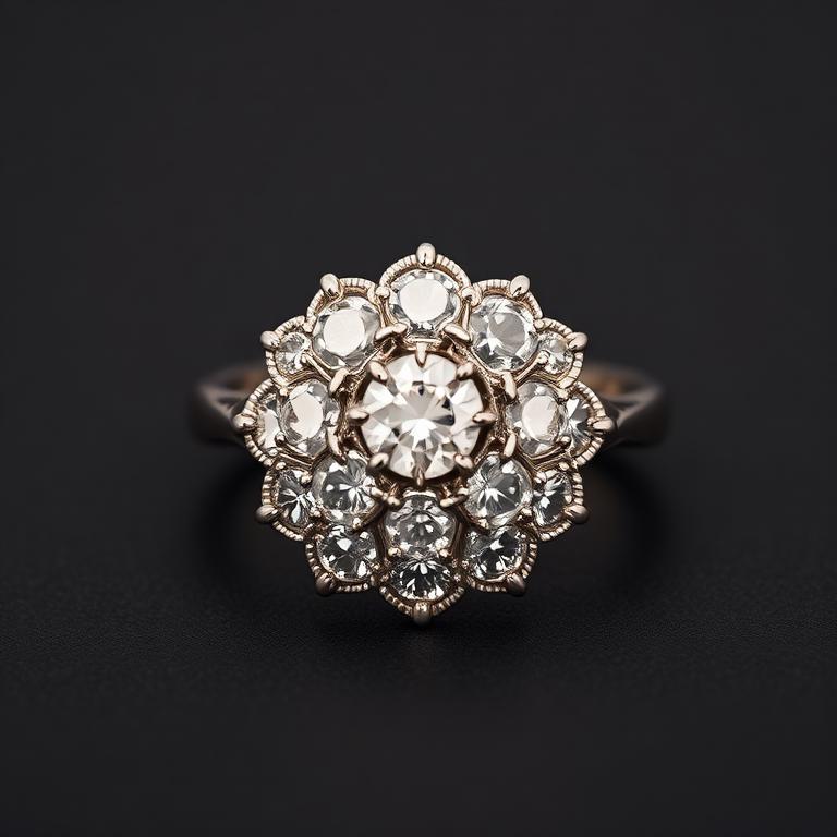 Estate Diamond Cluster Ring