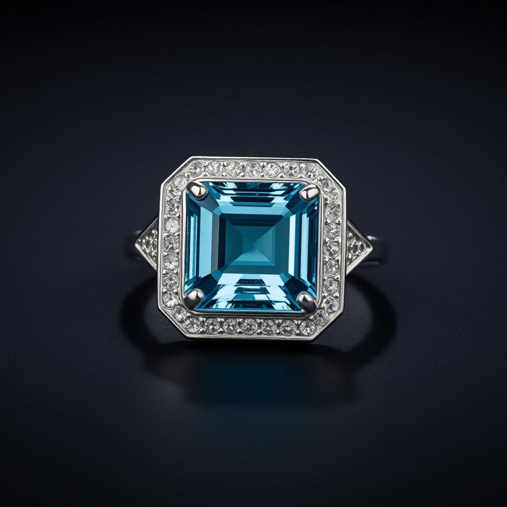 4.50ct Aquamarine, Emerald Cut