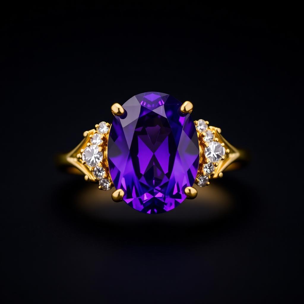 5.10ct Amethyst, Oval Cut