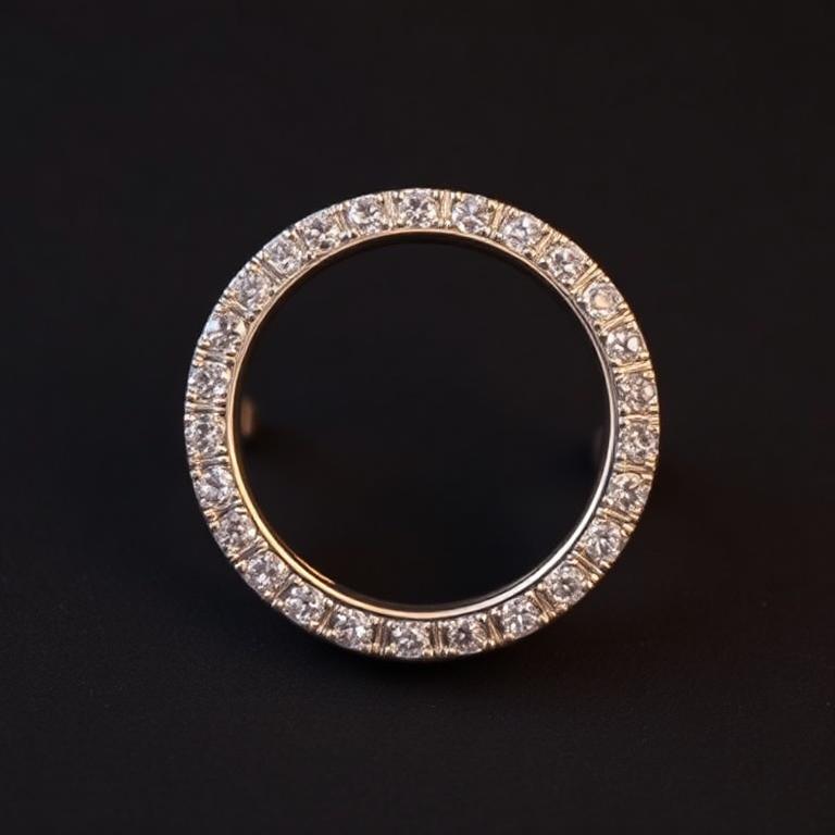 Halo Semi-Mount with Pavé Shank