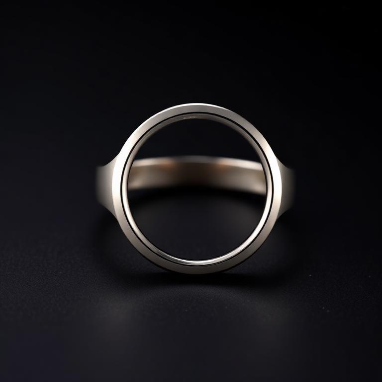 Bezel Semi-Mount, Platinum