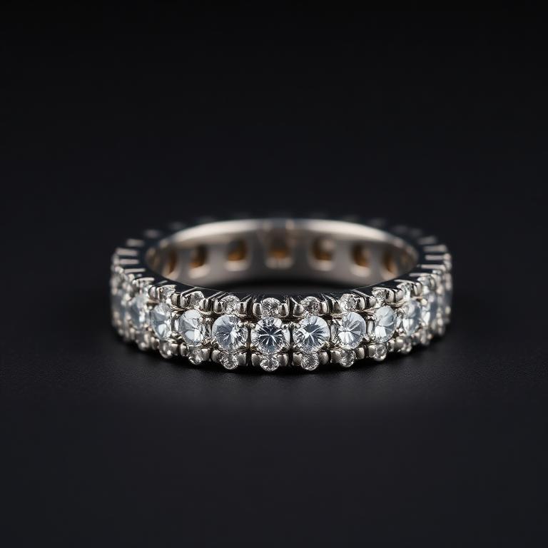 Half Eternity Diamond Band, 0.50ctw